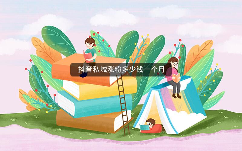 抖音私域涨粉多少钱一个月