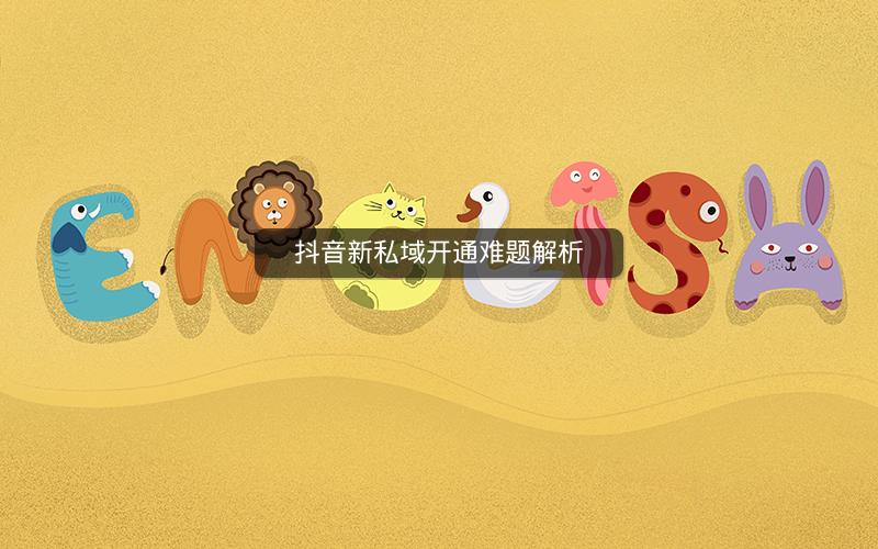 抖音新私域开通难题解析